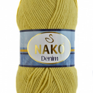 Fir de tricotat sau crosetat - FIR NAKO DENIM GALBEN COD 10598