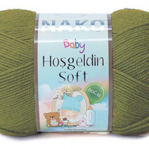 Fir de tricotat sau crosetat - Fire amestec BAMBUS + POLIAMIDA NAKO Hoşgeldin Soft KAKI 268