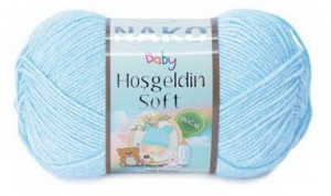 Fir de tricotat sau crosetat - Fire amestec BAMBUS + POLIAMIDA NAKO Hoşgeldin Soft Bleo 10305