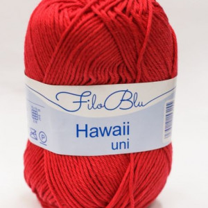 Fir de tricotat sau crosetat - Fire amestec Bumbac 100% GRUNDL HAWAII UNI - ROSU - 07