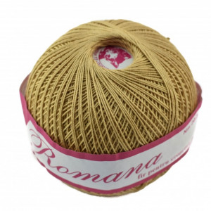 Fir de tricotat sau crosetat - Fire Bumbac 100% ROMANA - ROMANOFIR BOBINA BEJ 6P