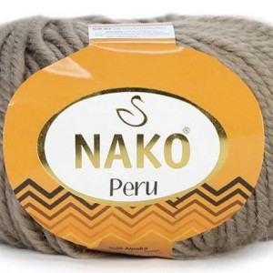 Fir de tricotat sau crosetat - Fire din amestec alpaca, lana si acril Nako Peru - BEJ COD 257
