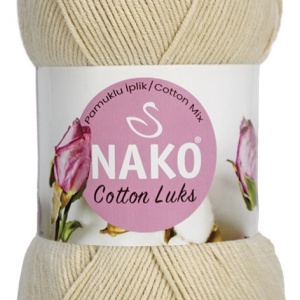 Fir de tricotat sau crosetat - Fire NAKO COTTON LUKS BEJ 97591