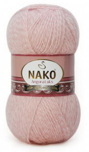 Fir de tricotat sau crosetat - Fire tip mohair acril NAKO ANGORA LUKS PUDRA 21356