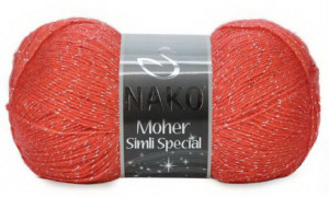 Fir de tricotat sau crosetat - Fire tip mohair acril NAKO MOHER SIMLI SPECIAL CORAI 224