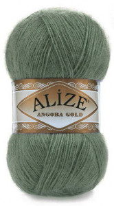 Fir de tricotat sau crosetat - Fire tip mohair din acril Alize Angora Gold Vernil 180