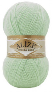 Fir de tricotat sau crosetat - Fire tip mohair din acril Alize Angora Gold VERNIL 842