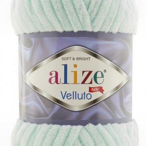 Fir de tricotat sau crosetat - Fire tip mohair din acril ALIZE VELLUTO VERNIL 15