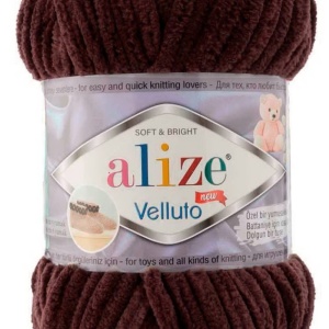 Fir de tricotat sau crosetat - Fire tip mohair din acril ALIZE VELLUTO MARO 993