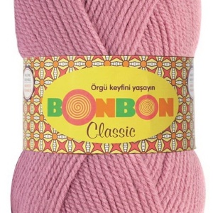 Fir de tricotat sau crosetat - Fire tip mohair din acril BONBON CLASIC ROZ 98224