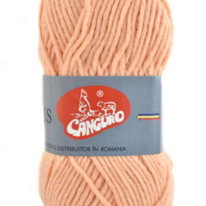 Fir de tricotat sau crosetat - Fire tip mohair din acril CANGURO - TRIS ROZ CORAI 394