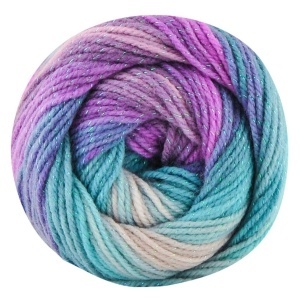 Fir de tricotat sau crosetat - Fire tip mohair din acril Kamgarn Papatya Batik Glitter degrade 05 - Img 2