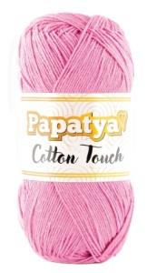 Fir de tricotat sau crosetat - Fire tip mohair din acril Kamgarn Papatya Cotton Touch ROZ COD 250
