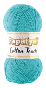 Fir de tricotat sau crosetat - Fire tip mohair din acril Kamgarn Papatya Cotton Touch TURQAZ COD 670