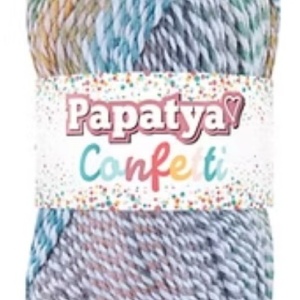 Fir de tricotat sau crosetat - Fire tip mohair din acril Kamgarn Papatya Confetti degrade 07