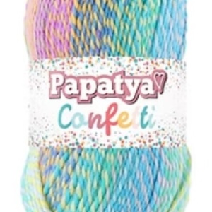 Fir de tricotat sau crosetat - Fire tip mohair din acril Kamgarn Papatya Confetti degrade 13