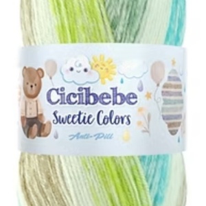 Fir de tricotat sau crosetat - Fire tip mohair din acril Kamgarn Cicibebe Sweetie Colors degrade 104
