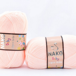 Fir de tricotat sau crosetat - Fire tip mohair din acril Nako SUPER BEBE FREZ 99054 - Img 2