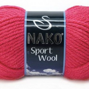 Fir de tricotat sau crosetat - Fire tip mohair din acril si lana Nako Sport Wool ROZ 10116