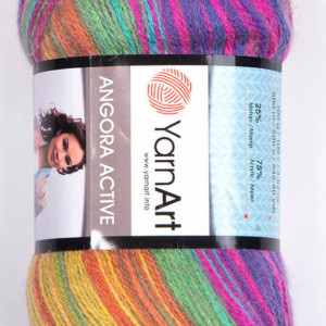 Fir de tricotat sau crosetat - Fire tip mohair din acril Yarnart Angora Active degrade 850