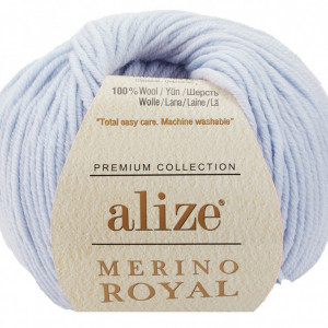 Fir de tricotat sau crosetat - Fire tip mohair din lana 100%, ALIZE MERINO ROYAL BLEO 480