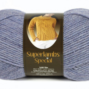 Fir de tricotat sau crosetat - Fire tip mohair din lana 50% si acril 50% Nako Superlambs Special bleo 149