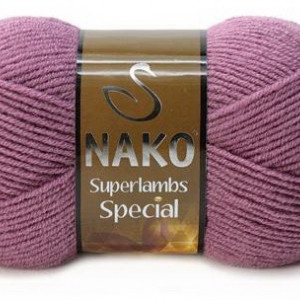 Fir de tricotat sau crosetat - Fire tip mohair din lana 50% si acril 50% Nako Superlambs Special mov 569