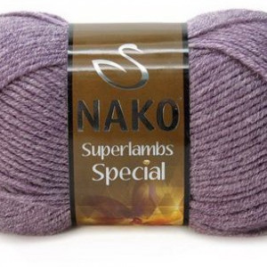 Fir de tricotat sau crosetat - Fire tip mohair din lana 50% si acril 50% Nako Superlambs Special gri 23331