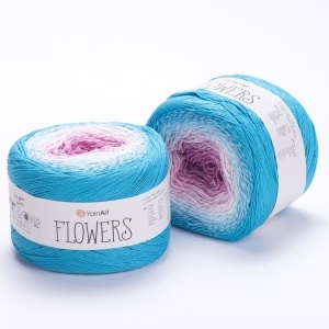 Fir de tricotat sau crosetat - Fire YARNART FLOWERS COD 294