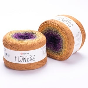 Fir de tricotat sau crosetat - Fire YARNART FLOWERS COD 315