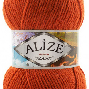 Fir de tricotat sau crosetat - Fir ACRILIC ALIZE BURCUM KLASIK PORTOCALIU 408