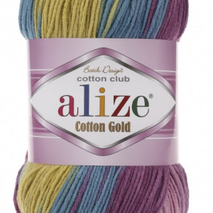 Fir de tricotat sau crosetat - Fir ALIZE COTTON GOLD BATIK - DEGRADE 6794
