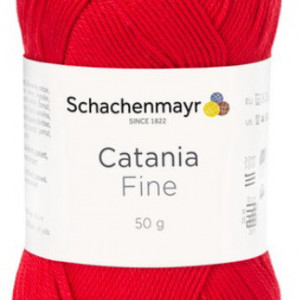 Fir de tricotat sau crosetat - Fir BUMBAC 100% MERCERIZAT CATANIA FINE ROSU 1002
