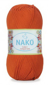 Fir de tricotat sau crosetat - Fir BUMBAC 100% NAKO SOLARE AMIGURUMI PORTOCALIU 3411