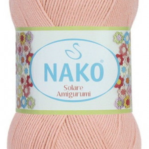 Fir de tricotat sau crosetat - Fir BUMBAC 100% NAKO SOLARE AMIGURUMI PUDRA 11630
