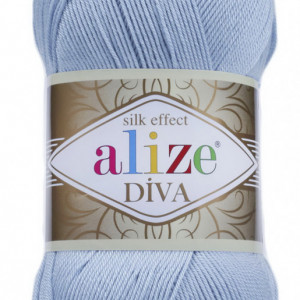 Fir de tricotat sau crosetat - Fir microfibra ALIZE DIVA BLEO 350