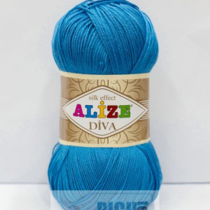 Fir de tricotat sau crosetat - Fir microfibra ALIZE DIVA TURQUAZ 245