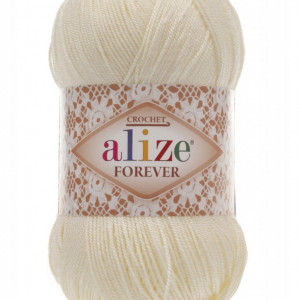 Fir de tricotat sau crosetat - Fir microfibra ALIZE FOREVER CREAM 01