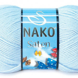 Fir de tricotat sau crosetat - Fire Nako SATEN BLEO 1820