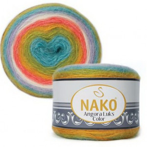 Fir de tricotat sau crosetat - Fire tip mohair acril NAKO ANGORA LUKS COLOR 81910