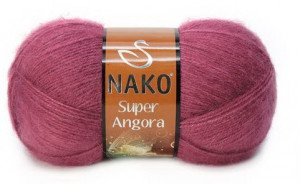 Fir de tricotat sau crosetat - Fire tip mohair acril NAKO SUPER ANGORA VISINIU 456
