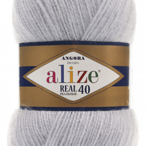 Fir de tricotat sau crosetat - Fire tip mohair din acril Alize Angora Real 40 GRI 52