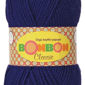 Fir de tricotat sau crosetat - Fire tip mohair din acril BONBON CLASIC MOV 98404