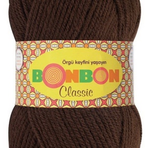 Fir de tricotat sau crosetat - Fire tip mohair din acril BONBON CLASIC MARO 98219