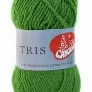 Fir de tricotat sau crosetat - Fire tip mohair din acril CANGURO - TRIS VERDE 325