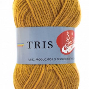 Fir de tricotat sau crosetat - Fire tip mohair din acril CANGURO - TRIS BEJ 317