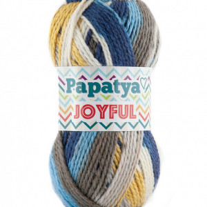 Fir de tricotat sau crosetat - Fire tip mohair din acril Kamgarn Papatya Joyful degrade 15