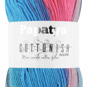 Fir de tricotat sau crosetat - Fire tip mohair din acril Kamgarn Papatya Cottonish degrade 05