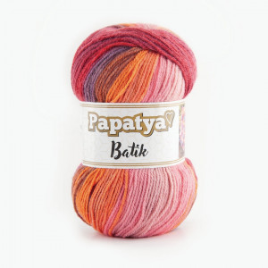 Fir de tricotat sau crosetat - Fire tip mohair din acril Kamgarn Papatya Batik degrade 26
