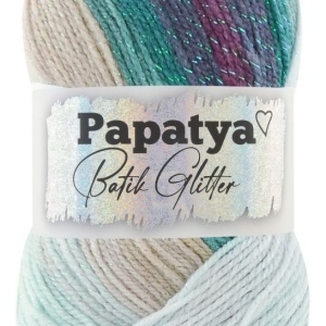Fir de tricotat sau crosetat - Fire tip mohair din acril Kamgarn Papatya Batik Glitter degrade 03